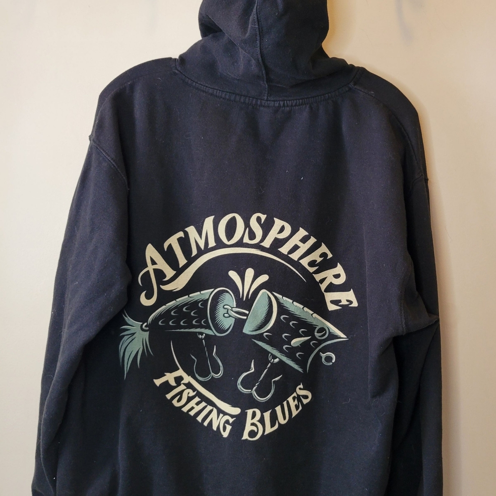 Atmosphere Black Zip Up Sweater